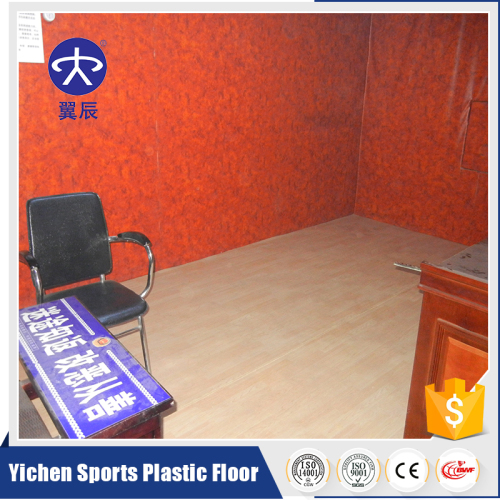 Yichen vinyl waterproof floor wood grain carpet for office floor In Stock