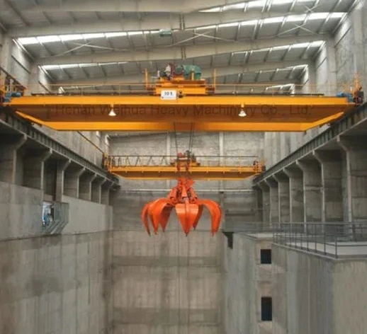 Qz Double Girder Grab Overhead Bridge Crane with Electric Hoist 5 ~20t for Warehouse, Workshop Using Hot Sale in South America