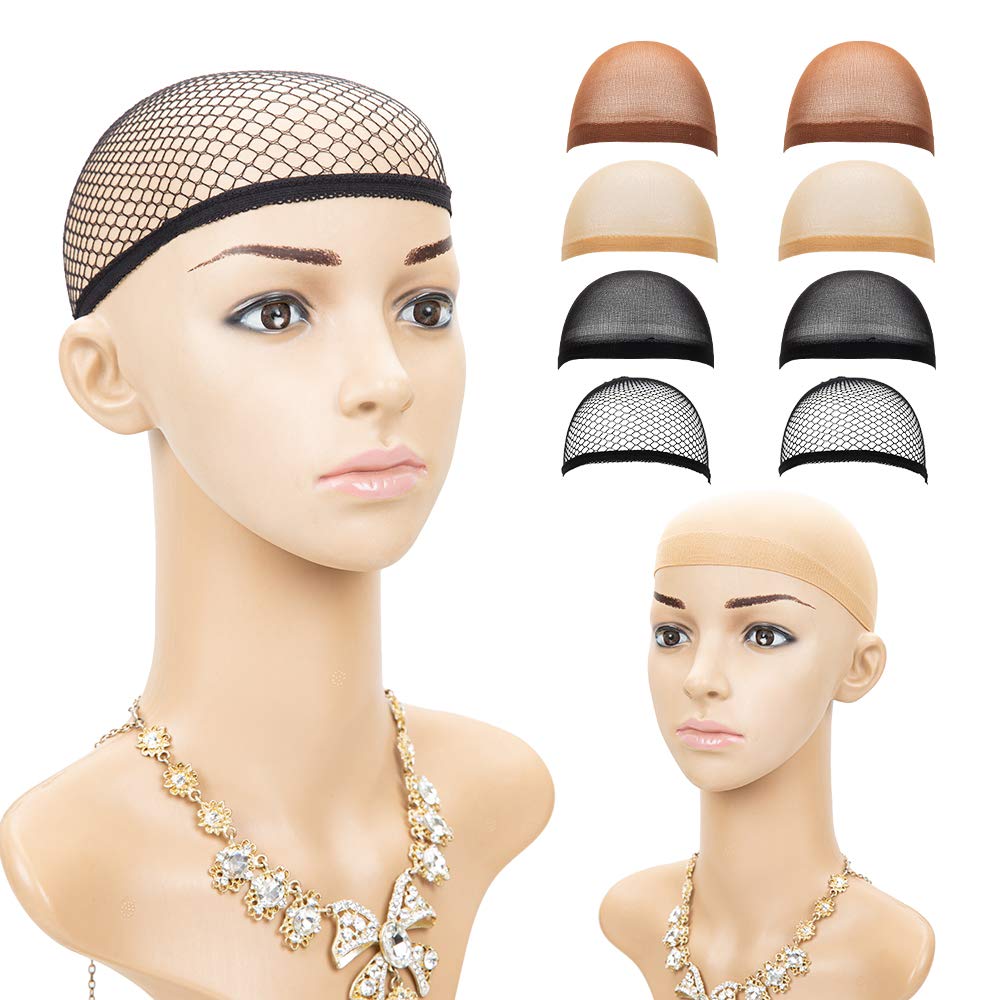 AliLeader Wholesale Nylon Wig Caps Stretchy Close End Stocking Wig Caps