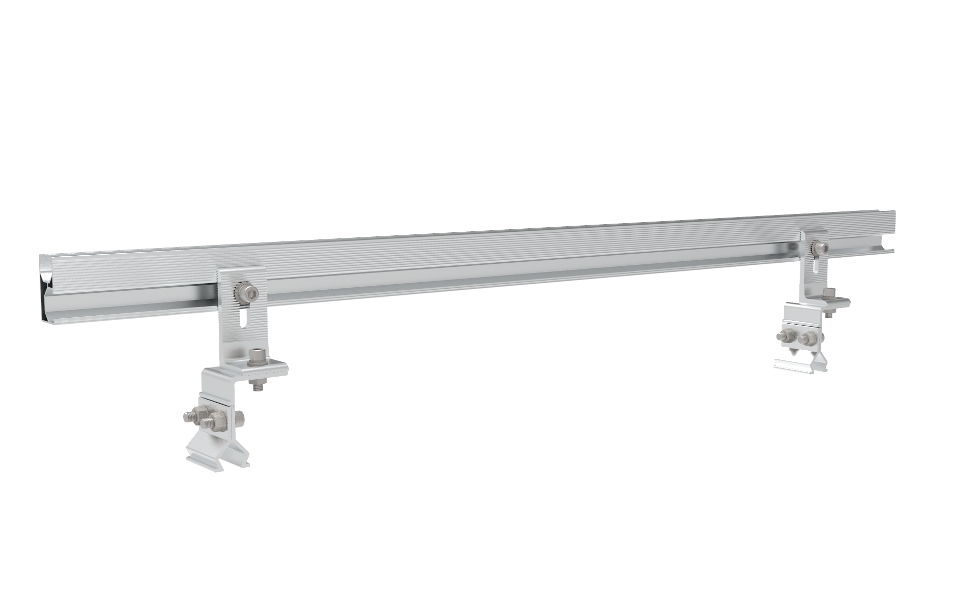 Abrazadera de aluminio para techo Flyback en ángulo Angle Flyback Roof Aluminum Clamp