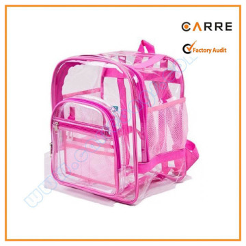 transparent vinyl clear pvc backpack