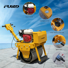 Stepless Speed Gasoline Single Drum Roller - Walk Behind Road Roller Hydraulic for Multi-Speed Control