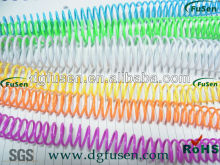 Various size & color pvc plastic single spiral for loose-leaf binding supplier