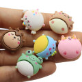 Multi Resin Design Kawaii Dier Kralen Dikke Kat Kikker Plaksteen Cabochon Ambachtelijke Kinderen Hanger Ornament Sleutelhanger Diy Art Deco