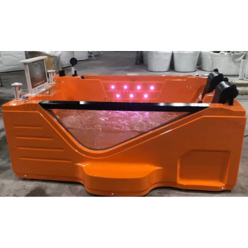 Orange Acrylic Whirlpool Bathtub Trade Outdoor Jacuzzis SAP Bathtubs