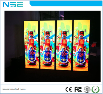 Play & Plug Slim Advertising Standing Indoor Digital LED Poster
