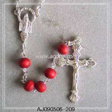 olive wood bead rosary
