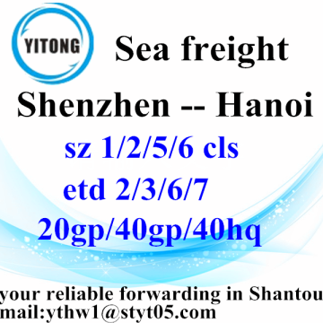 Shenzhen Sea Freight Shipping Services to Hanoi
