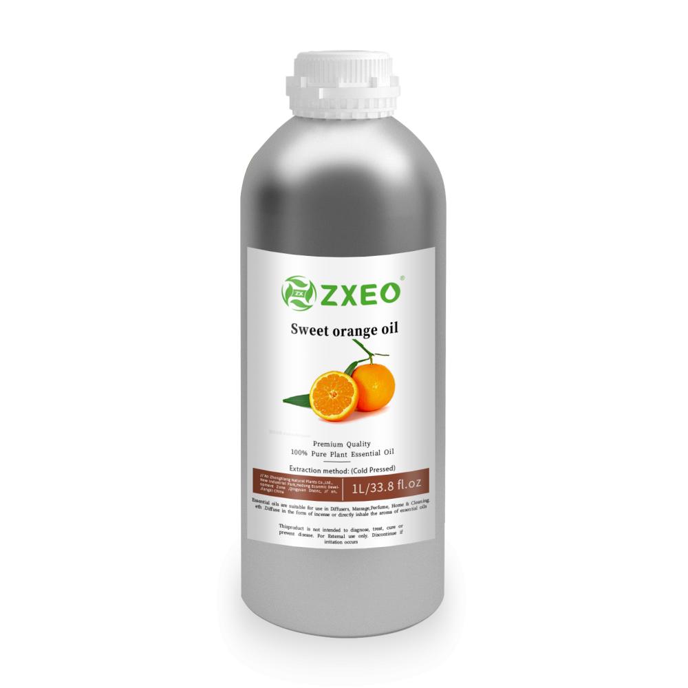L&#39;olio essenziale arancione dolce naturale aiuta a ridurre l&#39;ansia e promuovere il rilassamento