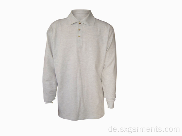 100% Baumwoll-Männer-Polo-Shirt Long Sleeve