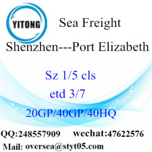 Shenzhen Port Sea Freight Shipping To Port Elizabeth