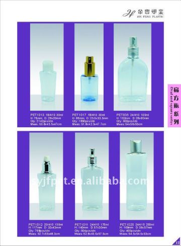 pet cosmetic bottle
