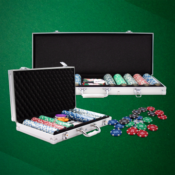 jogo de pôquer com fichas de cassino 300pcs em branco