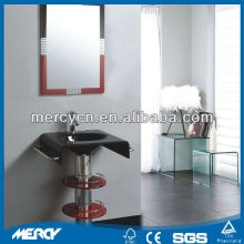 Glass Basin Modern Red Tempered Glass Basin