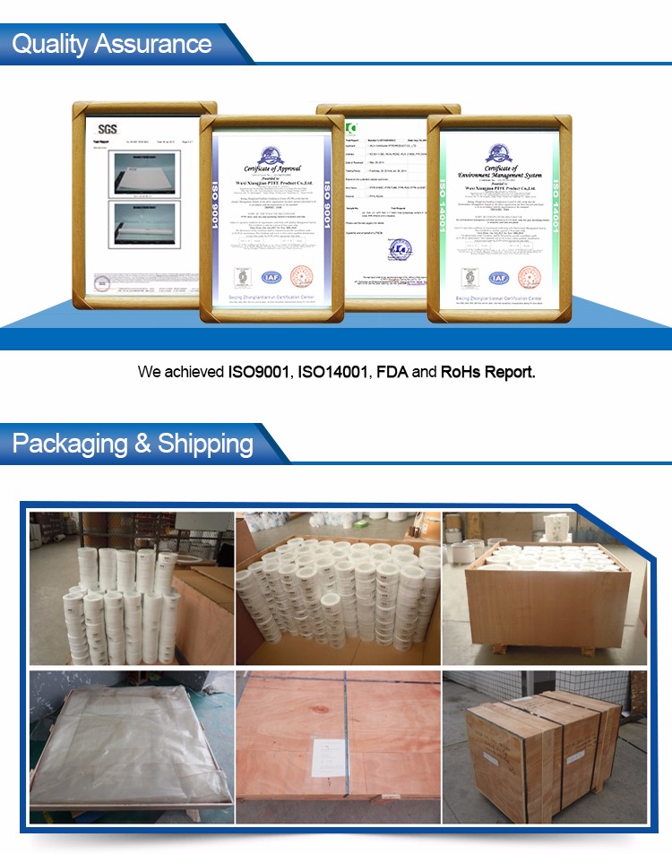 wuxi factory wholesale customized packing plastic sealing PFA strips