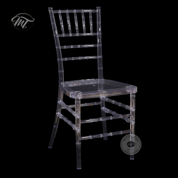 Dubai Stackable Wedding Clear Resin Chivari Chairs for Party or Ballroom