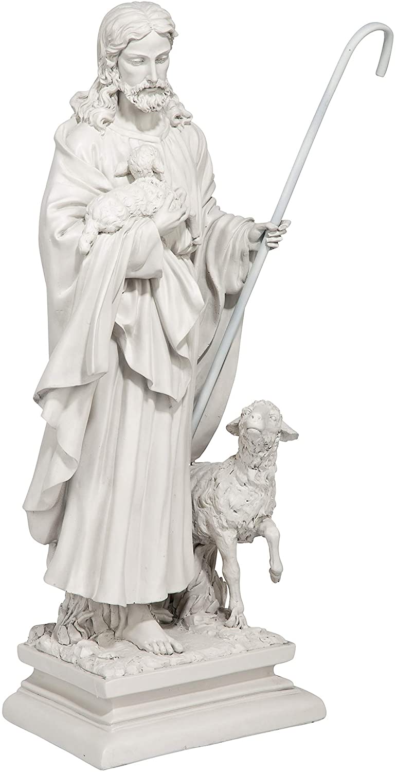 Jésus la statue du jardin religieux du bon berger