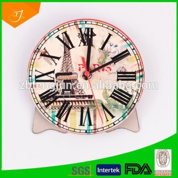 promotional ceramic clock, ceramic table clock, customized unique clock