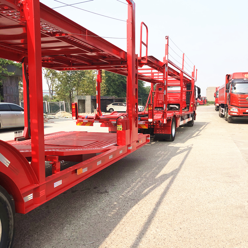 China manufacture 6/8 units SemiTrailer Car Carrier With Hydraulic Lifting System