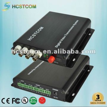 4 Channel video fiber optic transmitter