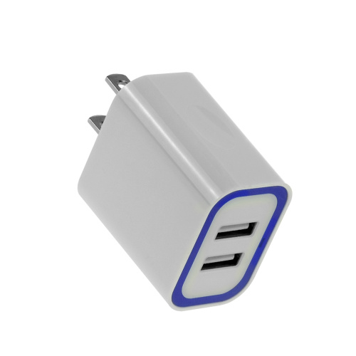 Cargador de teléfono móvil 12W Cargador de pared USB blanco