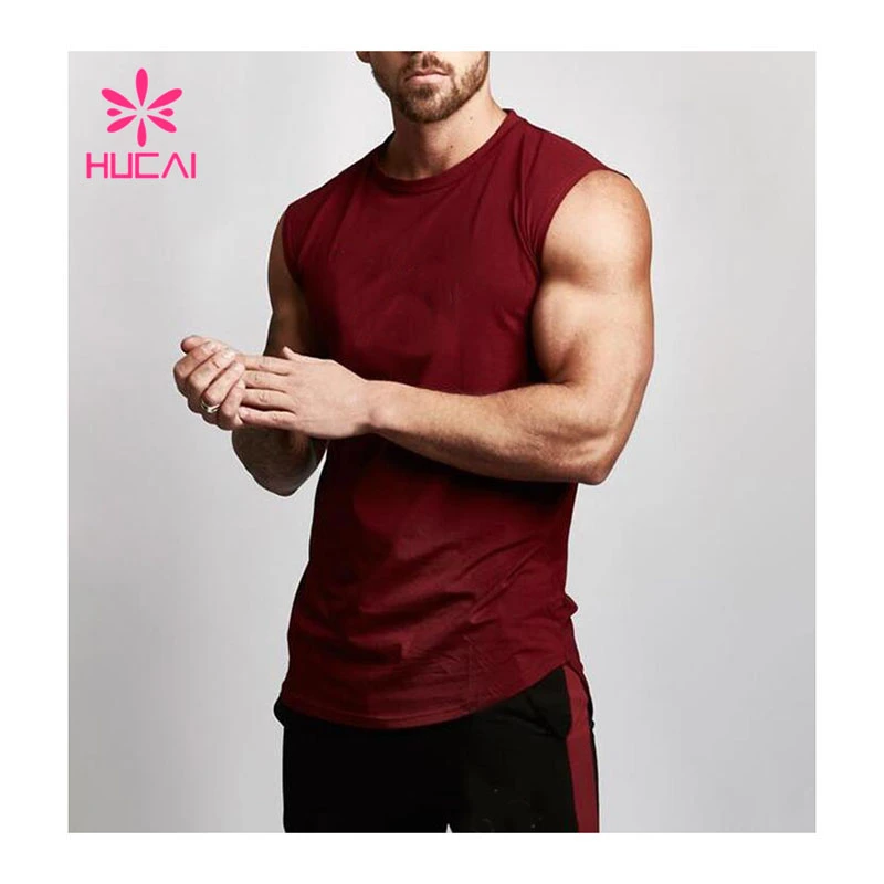 High Quality Mens Fitness Cotton Tank Top Workout Clothing