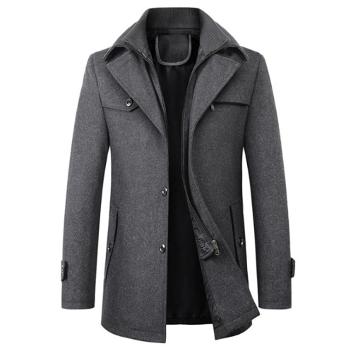 Wholesale High Quality Double Collar Trench Coat Male