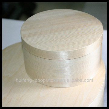 Wooden Box, Pine wood round box