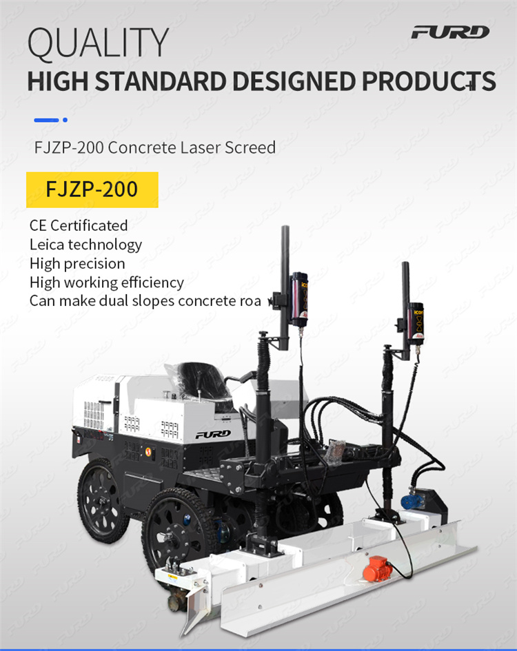 Paving Concrete Laser Screed ride on Machine