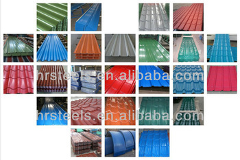 colorful metal roofing sheet