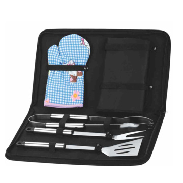 5pcs BBQ set with target apron