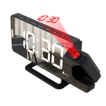 Ceiling Projection FM Radio Control Clock with LED Display and Smart Alarm