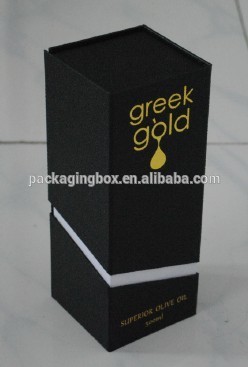 Reusable and luxury perfume box packaging with gold hot stamping