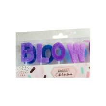 Personalized flash letter birthday candle