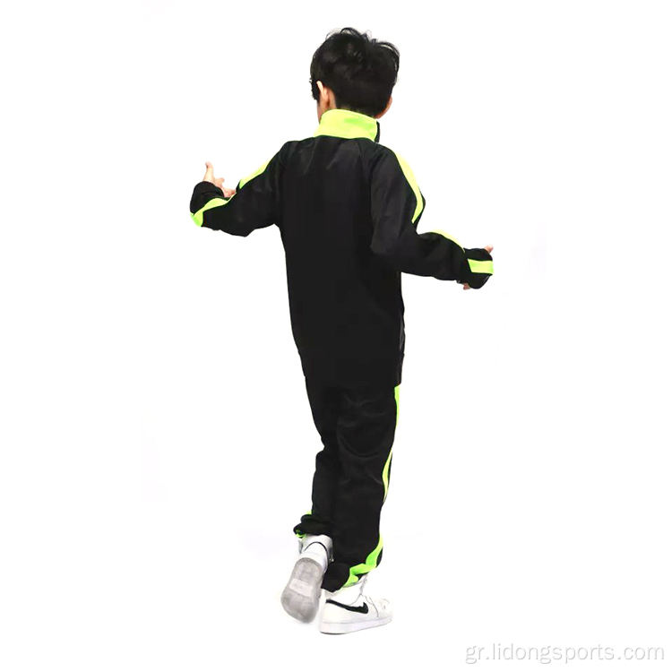 Χονδρικό casual μακρύ μανίκι 2pcs kids tracksuits σετ