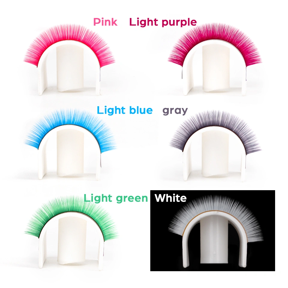 Own Brand Luxury Colorful Premium Supplies Easy Fan Eyelash Extension Natural Lashes Professional