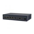 8 ports Ethernet Poe Switch 1RJ45 1SFP