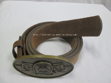 Press Buckle for Wholesale Classic Brown Cowhide Belt