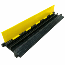 Flexible Rubber Ramp Protector: Single Channel Cable Bridge Solution