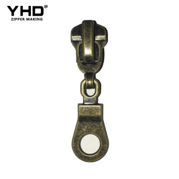 High quality slider zipper factory zipper with semi auto lock slider