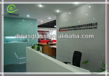 Modern office glass wall partitions
