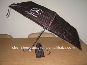 3 folding automatic open close car brand umbrella