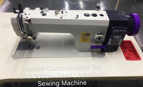 FOXSEW Компьютеризированная швейная машина челночного стежка с верхней и нижней подачей