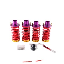 Adjustable Sleeve Coilover Lowering Spring - Red Sleeve Fit