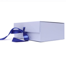 Foldable Gift Wrap Box with Lid and Ribbon