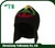 black earflap winter hat