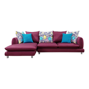 Sleeper Chaise Corner Couch L-berbentuk Bahagian Sofa