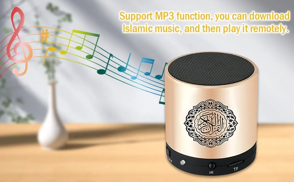 Digital Quran Speaker with Rechargeable MP3 Player and Remote Control