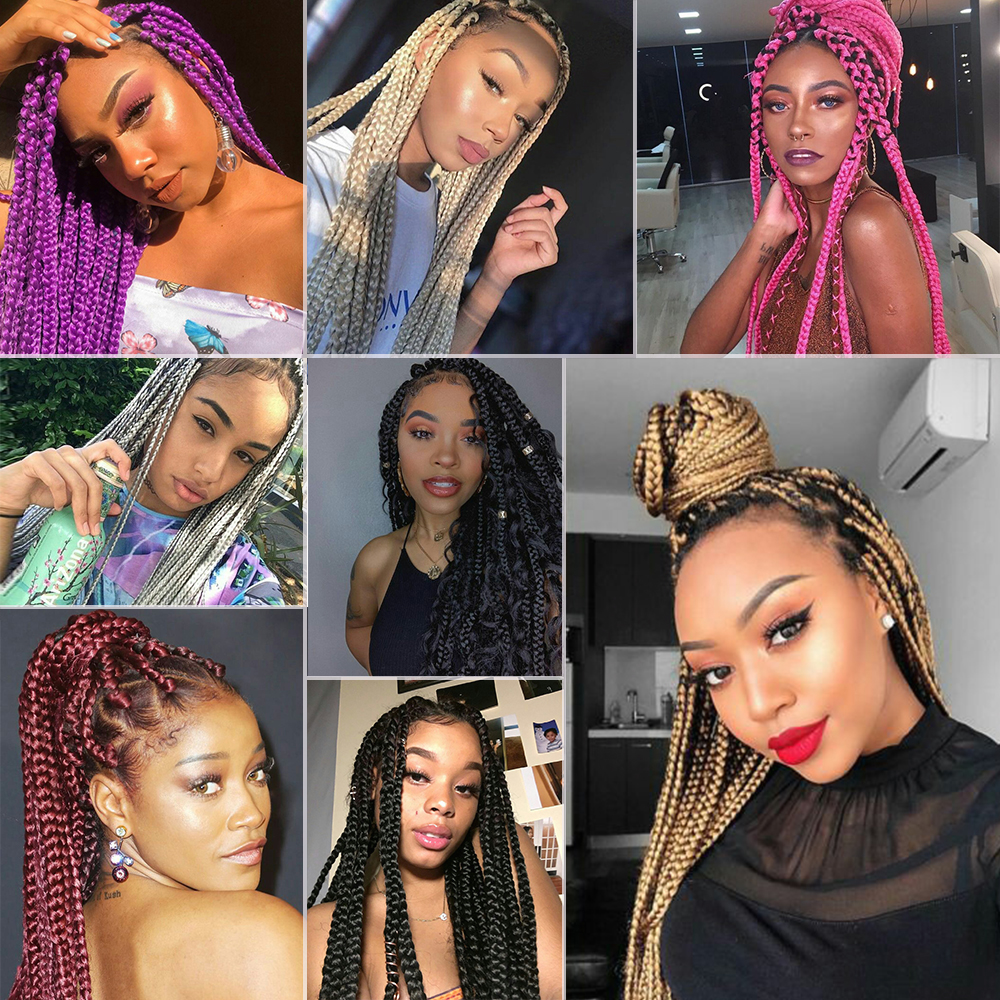 Cheap wholesale X-tress black hair bundle yaki braids EZ braids pre-stretched ez braid hair for black women synthetic fiber hair