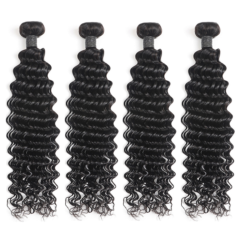 10A Grade Peruvian Hair Deep Wave Bundles 4 Bundles Deal, Hair Package Deal, Qingdao Peruvian Human Hair In China